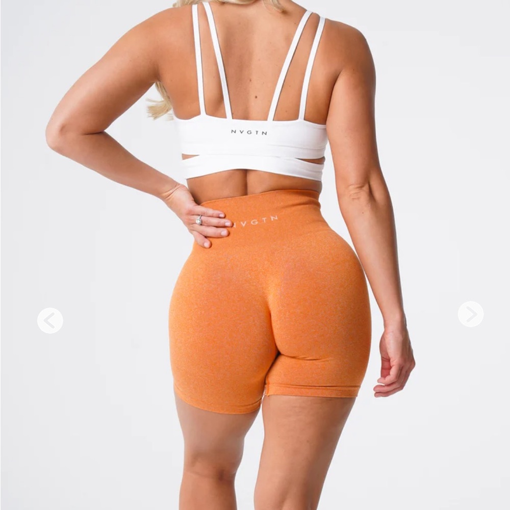 Nvgtn Brunt Orange seamless shorts. In good condition.